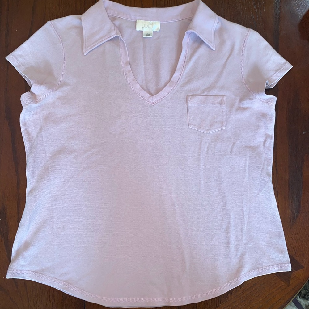 Lavender Buttonless Polo - image 1